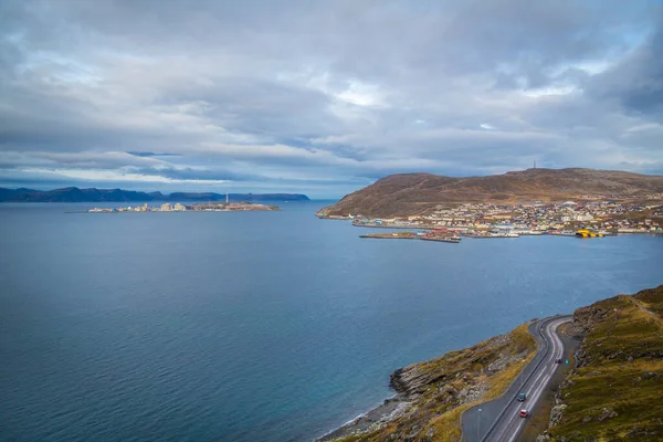 Ciudad Hammerfest Mar Noruega —  Fotos de Stock