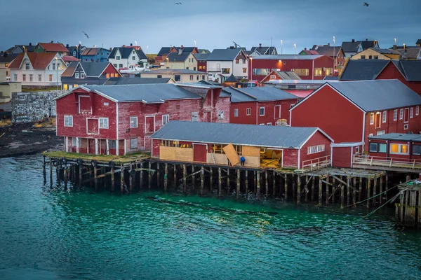 Pequeña Ciudad Vardo Mar Barents Noruega —  Fotos de Stock