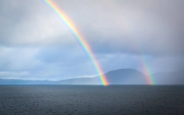 Rainbow Norwegian Sea Royalty Free Stock Photos