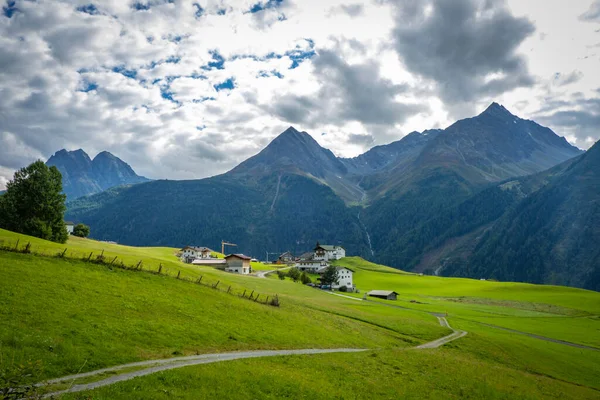 Зельденский Ландшафт Оталь Фон Тироль Австрия — стоковое фото