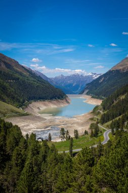 Gepatschspeicher Gletscher Gölü, Tirol, Avusturya
