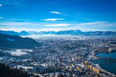 Constance Gölü 'ndeki Bregenz' e bak