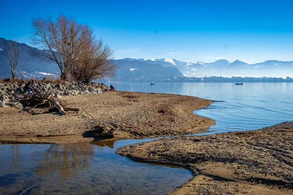 Refleksi Danau Constance Alpen — Stok Foto
