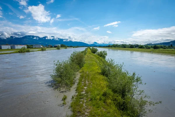 Rhein Flood Hard Lake Constance — Stock Photo, Image