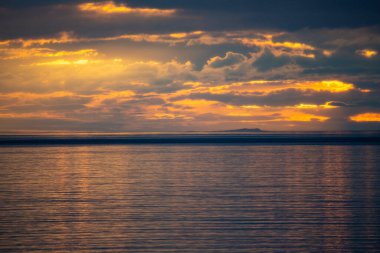 Avusturya, Constance Gölü 'nde güzel bir gün batımı