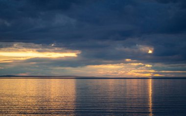 Avusturya, Constance Gölü 'nde güzel bir gün batımı