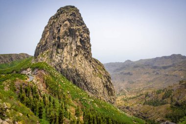 Kanada de Jorge yolu Valle Gran Rey, La Gomera, İspanya yakınlarında.