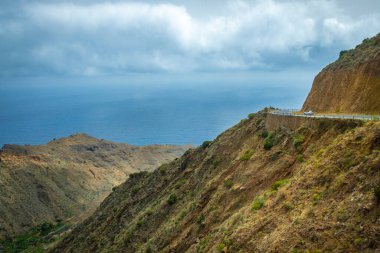 İspanya, Kanarya Adaları 'ndaki güzel dağ manzarası