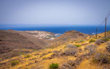 İspanya, Kanarya Adaları 'ndaki güzel dağ manzarası