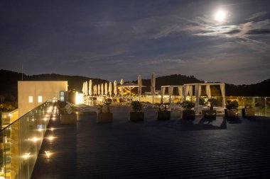 Mallorca, İspanya 'daki paguerea' nın gece görüşü