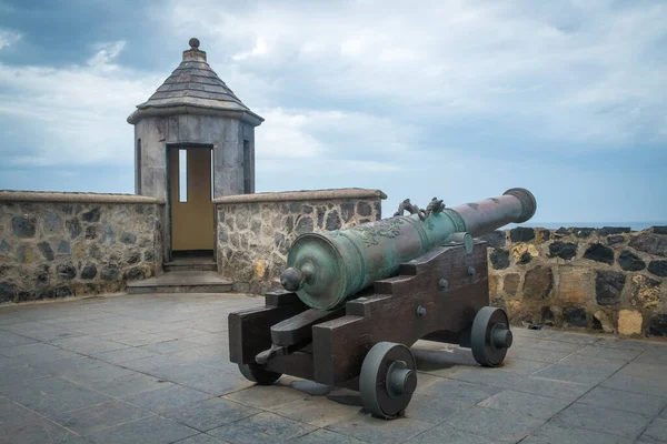 Oud Kanon Bakstenen Fort Canarische Eilanden Spanje — Stockfoto