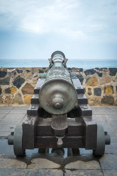 Oud Kanon Bakstenen Fort Canarische Eilanden Spanje — Stockfoto