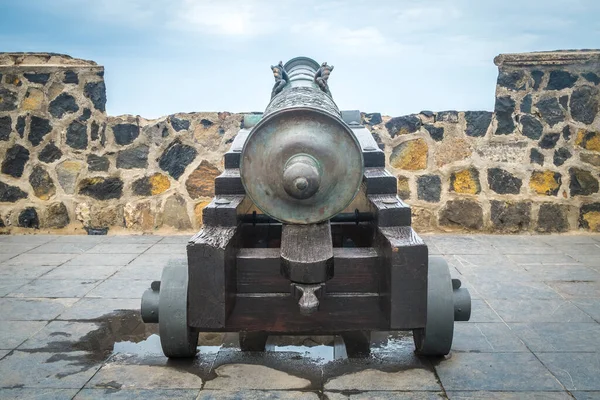 Oud Kanon Bakstenen Fort Canarische Eilanden Spanje — Stockfoto