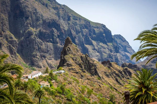 Frutal Pueblo Montaña Verde Masca Las Rocas Teno Tenerife — Foto de Stock