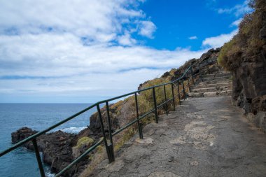 Playa el Bollulo merdivenleri, Tenerife 