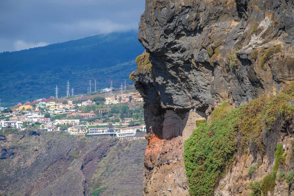 Perfekt Avkoppling Vid Kusten Puerto Cruz Teneriffa Kanarieöarna Spanien — Stockfoto
