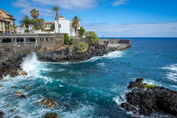 Wonderful place for swimming and relaxing at the natural coast at Puerto de la Cruz on Tenerife, Canaria Islands, Spain