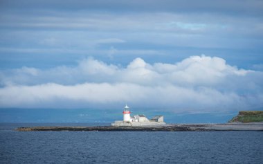 Inishmore 'daki Köpek Baş Feneri, Aran Adaları, Co Galway, İrlanda