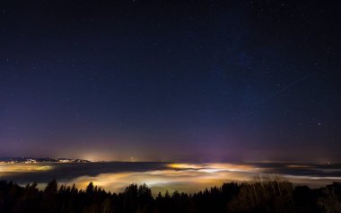 Yıldızlı güzel gece gökyüzü 