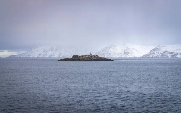 Красочные Дома Havoysund Северной Норвегии — стоковое фото