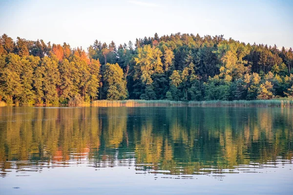 Wonderful Colors Sunset Local Recreation Area Degersee Lindau Germany — Stock Photo, Image