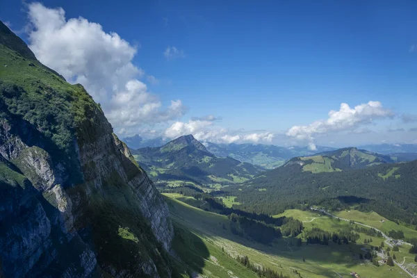 Мотузка Від Шваегальпа Верхівки Саєнтису Швейцарії — стокове фото