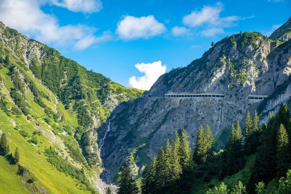 Гірська Дорога Flexenstrasse Zuers Vorarlberg Austria — стокове фото