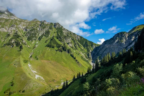 Гірська Дорога Flexenstrasse Zuers Vorarlberg Austria — стокове фото