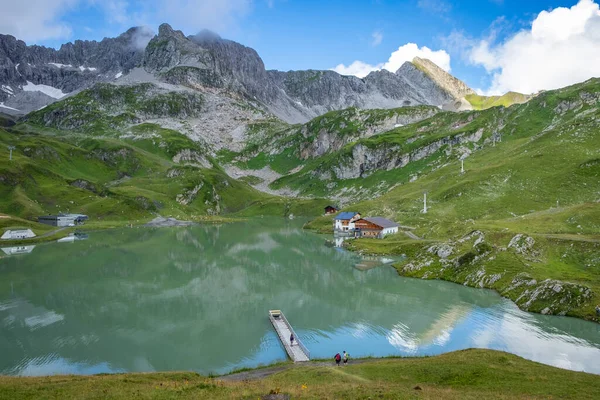 Prachtig Landschap Reflecties Zuersersee Vorarlberg Oostenrijk — Stockfoto