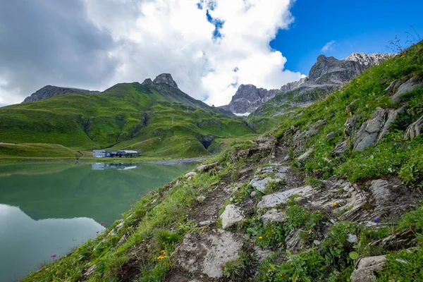 Prachtig Landschap Reflecties Zuersersee Vorarlberg Oostenrijk — Stockfoto