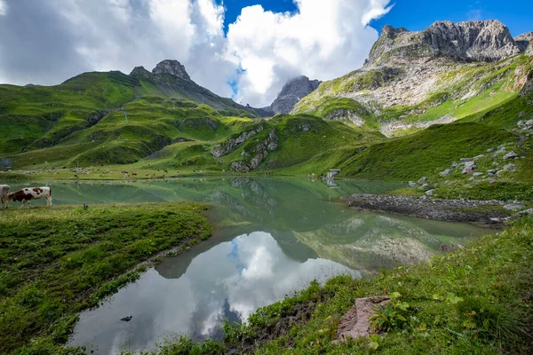 오스트리아 아를베르크 수있는 아름다운 풍경과 — 스톡 사진