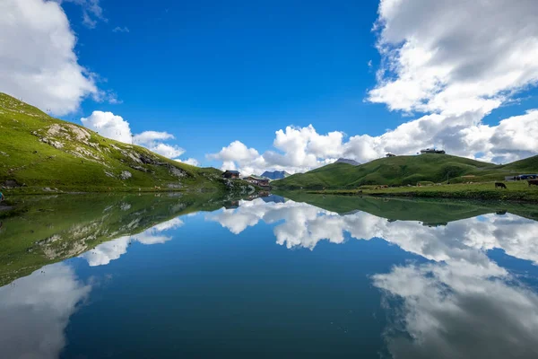 Merveilleux Paysage Réflexions Sur Zuerser See Vorarlberg Autriche — Photo