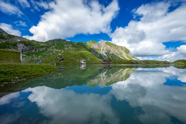 Merveilleux Paysage Réflexions Sur Zuerser See Vorarlberg Autriche — Photo