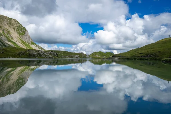 Merveilleux Paysage Réflexions Sur Zuerser See Vorarlberg Autriche — Photo