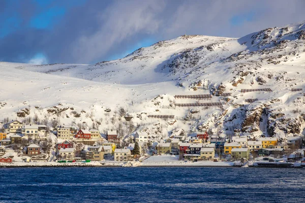 Casas Coloridas Hammerfest Ciudad Más Septentrional Norte Noruega Mundo —  Fotos de Stock