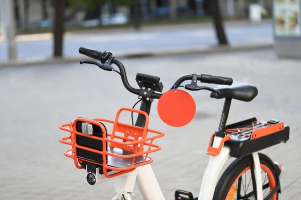 Fahrradverleih Der Stadt Madrid — Stockfoto