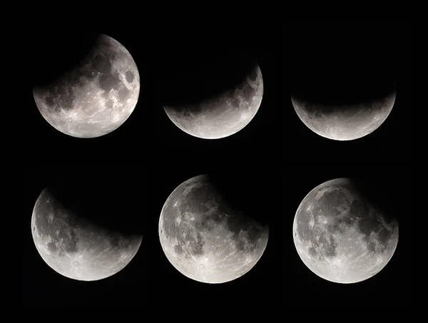 Gerhana Bulan Fase Gerhana Bulan — Stok Foto