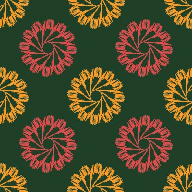 Kusursuz süslemeli tekrarlama kalıbı. Renkli dekoratif elementler. vektör illüstrasyonu