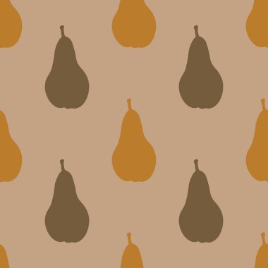 Armutlarla kusursuz tekrarlayan desen. vektör illüstrasyonu