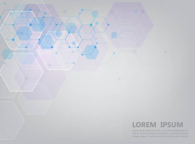 beyaz arkaplan fütüristik altıgen