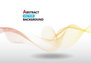 vektör beyaz arkaplan kırmızı pürüzsüz nokta çizgi kavramı