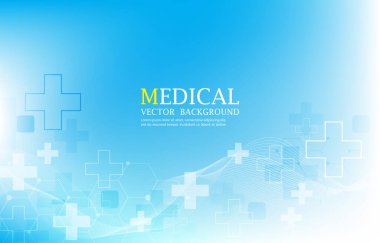soyut tıbbi duvar kağıdı kavramı. Modern vektör tıbbi arka plan