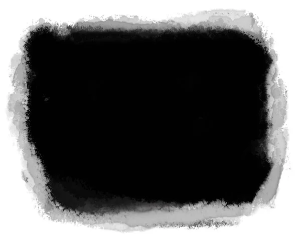 Черно Белая Рамка Акварели Введите Текст Внутри Поместите Над Изображением — стоковое фото