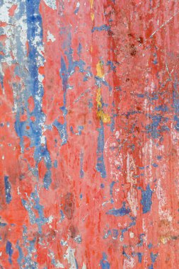 Kırmızımsı Soyut Eski Yıpranmış Metal Doku