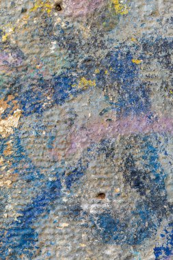 Boyanmış Eski Çürümüş Beton Duvar dokusu