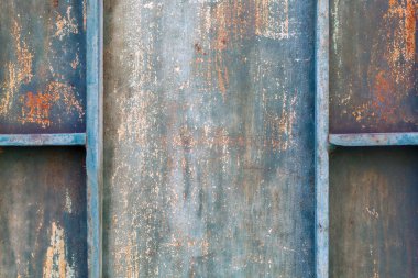 Eski Yıpranmış Oluklu Metal Doku