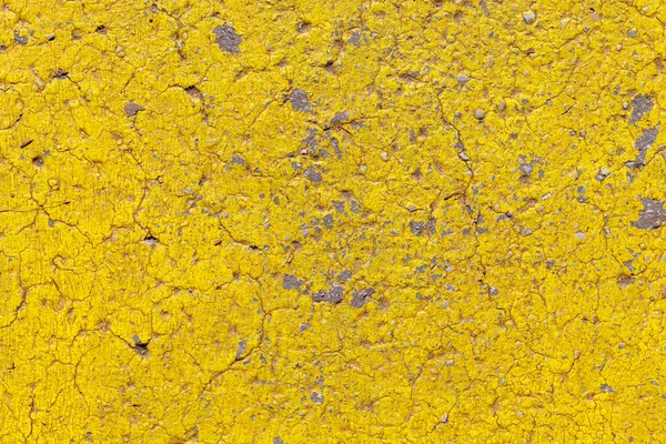 Velho Desgastado Amarelo Pintado Textura Concreto — Fotografia de Stock