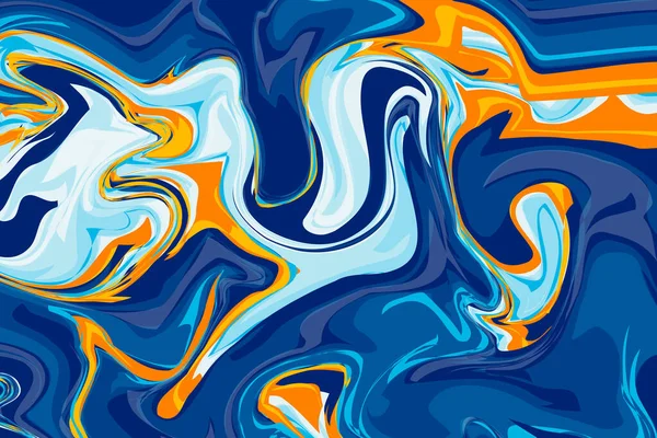 Fondo Abstracto Texturas Mármol Azul Amarillo Líquido Lujo Utilizado Para — Vector de stock