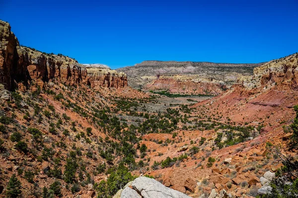 Increíble Panorama Desde Kitchen Mesa Trail Ghost Ranch Nuevo México — Foto de Stock