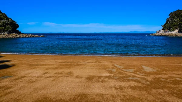 Shore Abel Tasman Coast Track Abel Tasman Tasman South Island — 스톡 사진